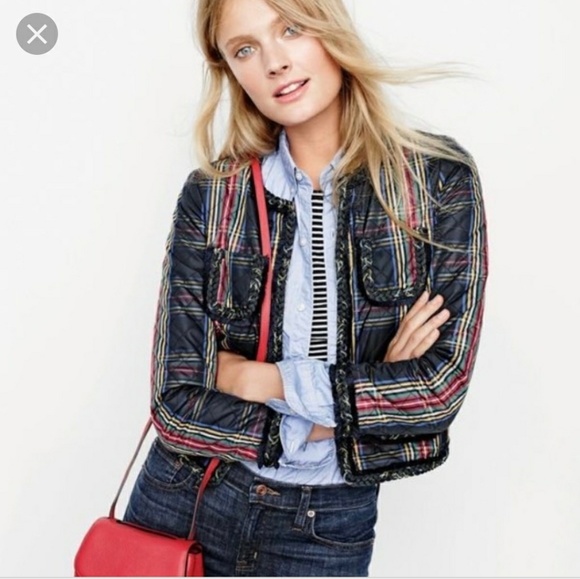 J. Crew Jackets & Blazers - 🐣NWOT J Crew Quilted Lady Jacket Stewart Plaid